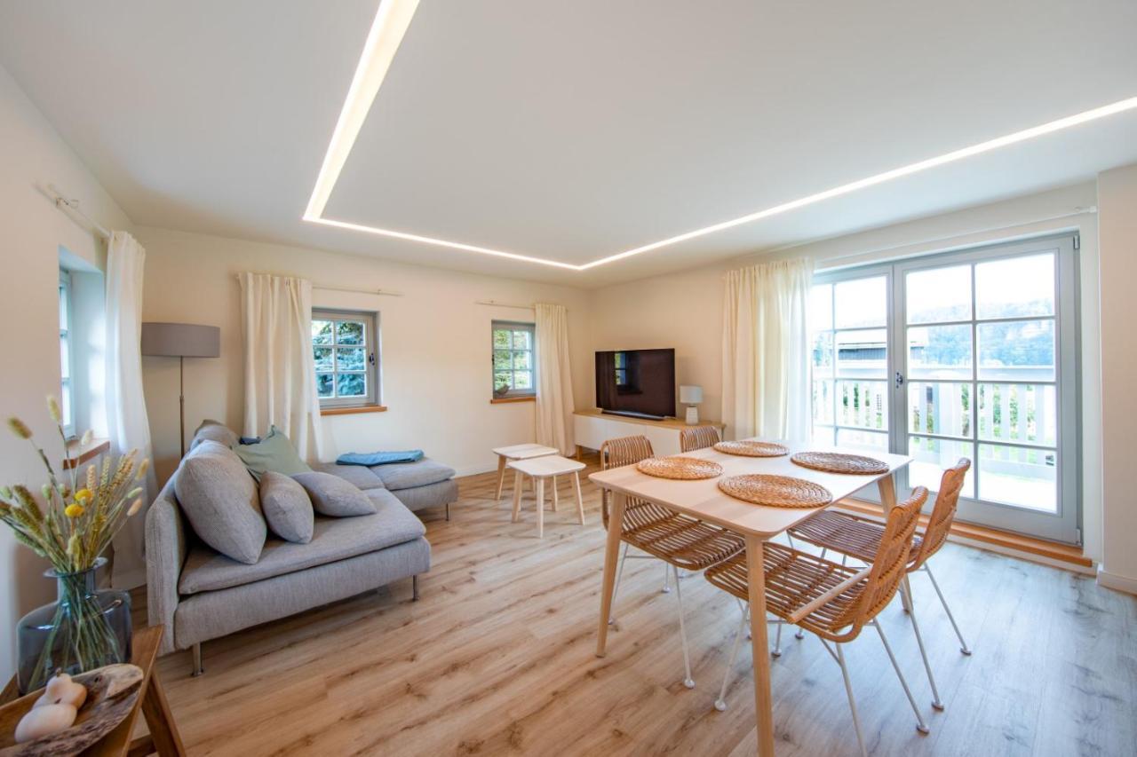 Traumhaftes Gaestehaus An Elberadweg Und Bastei Ратен Екстериор снимка