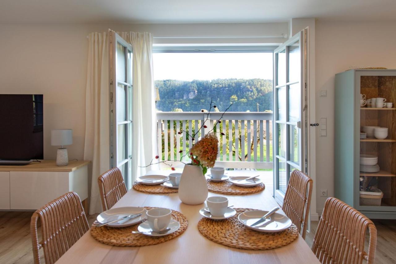 Traumhaftes Gaestehaus An Elberadweg Und Bastei Ратен Екстериор снимка